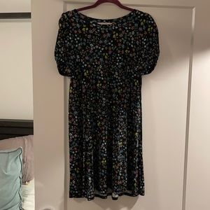 Loft small puff sleeve knit dress